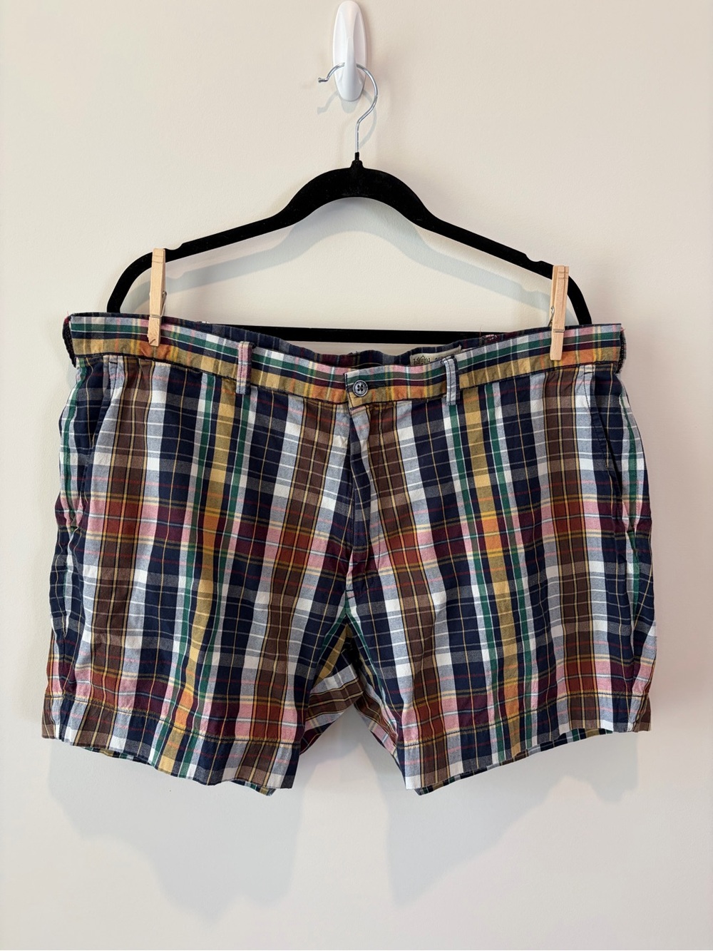 Ralph Lauren Madras Plaid Flat Front Shorts